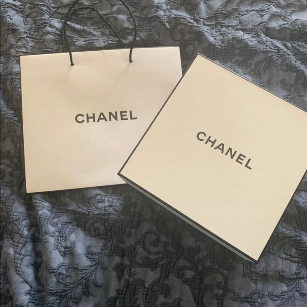New Chanel Signature Square Gift Box and bag